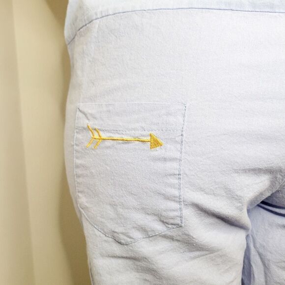 Wemen's Blue jumpsuit Size XL with two pocket Gold Arrow detail - Picture 3 of 5